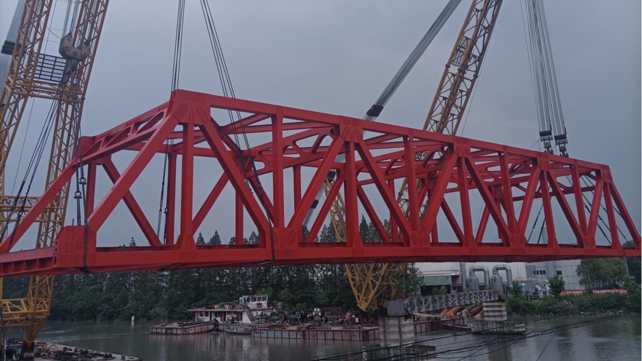 金格建科鋼結(jié)構(gòu)橋梁工程建設(shè)取得歷史性新突破！
